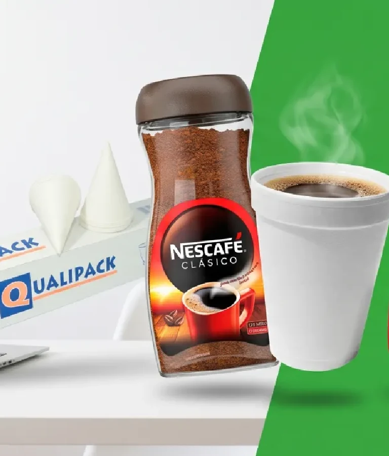 Banner, productos para cafetería.